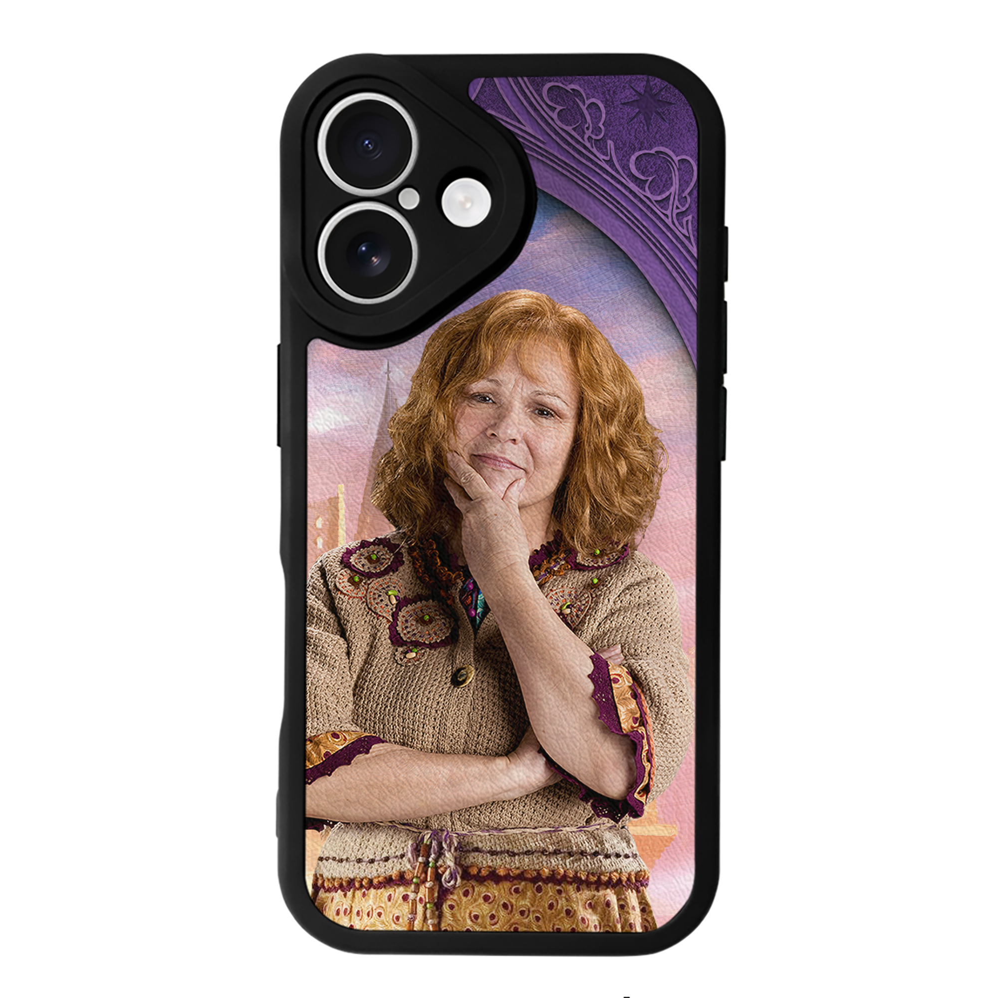 （画像用） Harry Potter ハリー・ポッターシリーズ 【iPhone 16シリーズ対応】シリコンスマホケース（レザー調） 材質：シリコン